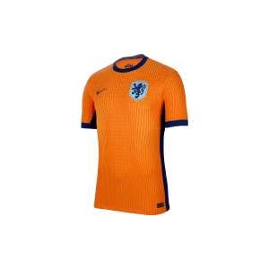 Orange and blue Netherlands Home Shirt 2024-25 for Euros. With Nike logo on a white background