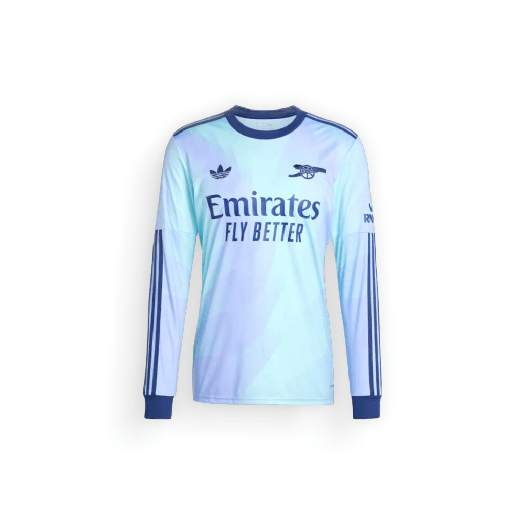 adidas Arsenal Third Long Sleeve Football Shirt 2024-25 with "Emirates Fly Better" sponsor logo