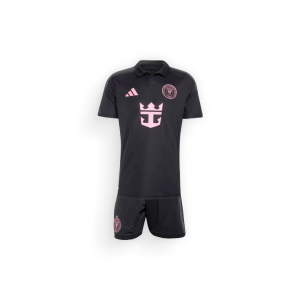 black with Inter Miami 2026 Kids Away Kit sponsor-Adidas