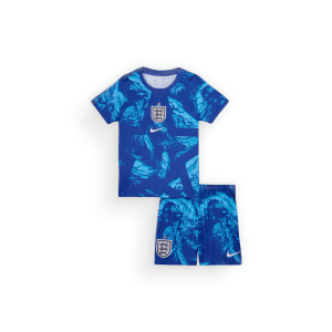 blue and light blue jersey England Kids 2026 GK Kit sponsor-Nike